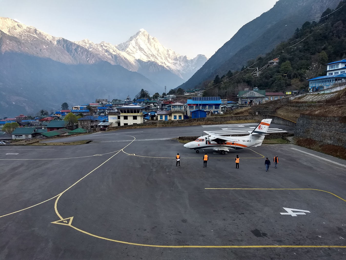 Tenzing Hillary Airport in Lukla, one of the many domestic airports in Nepal. Photo by Tina Harris.