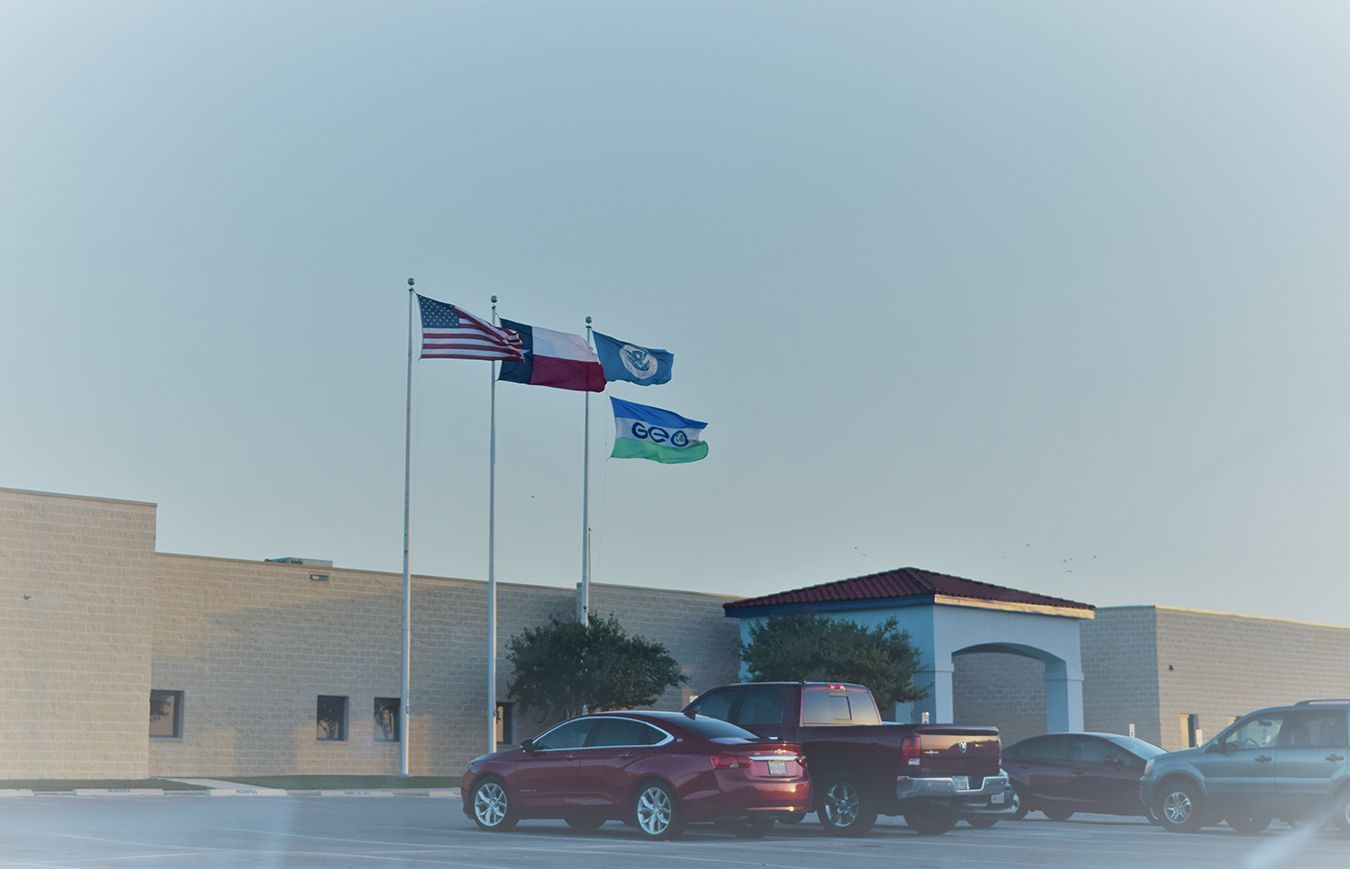 The South Texas Family Residential Center, left, and the Karnes County Residential Center, right. Photos by Erin Routon.