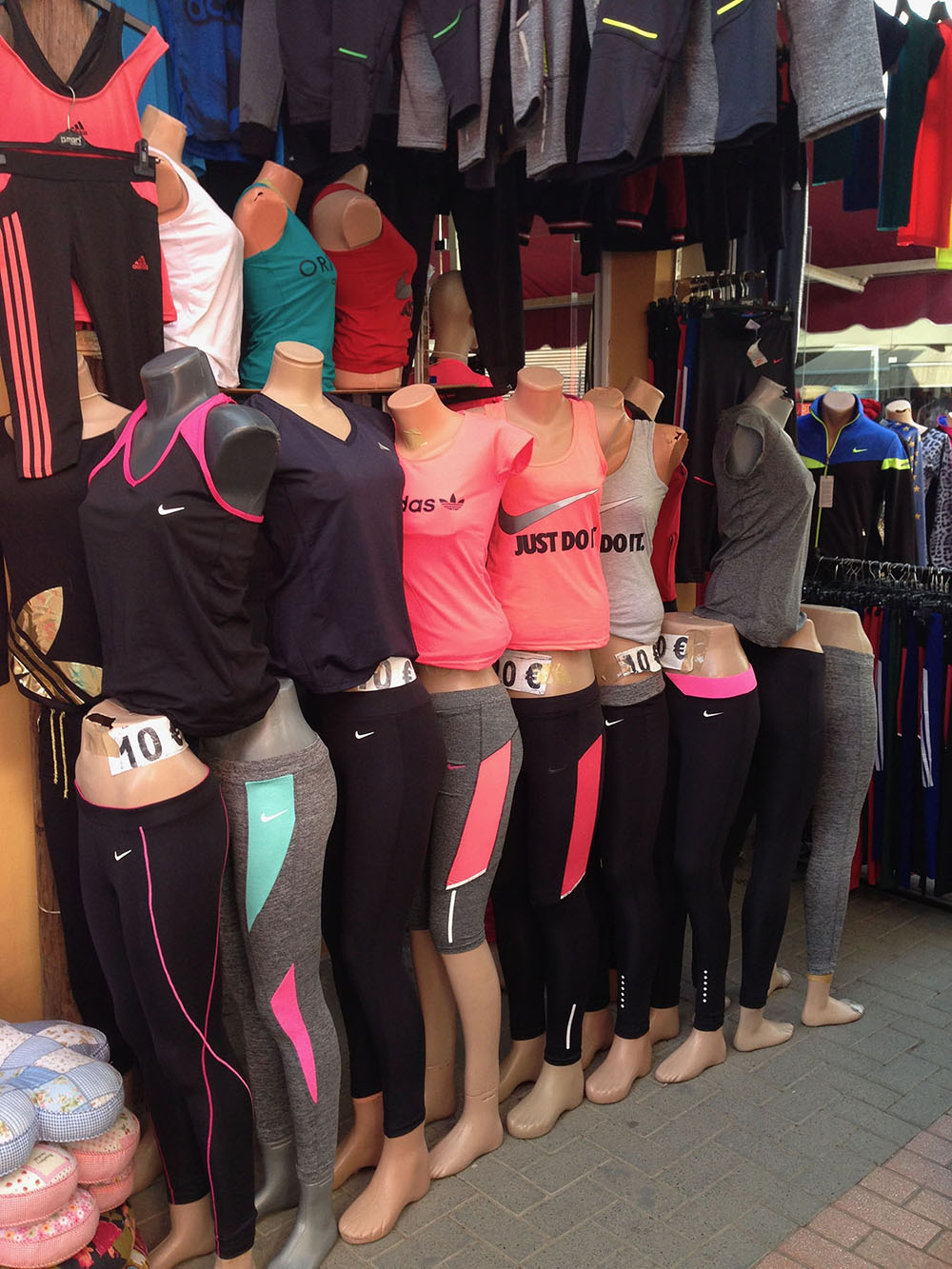 Some of the assortment of “brands” available in the island’s north. Photo by Rebecca Bryant.