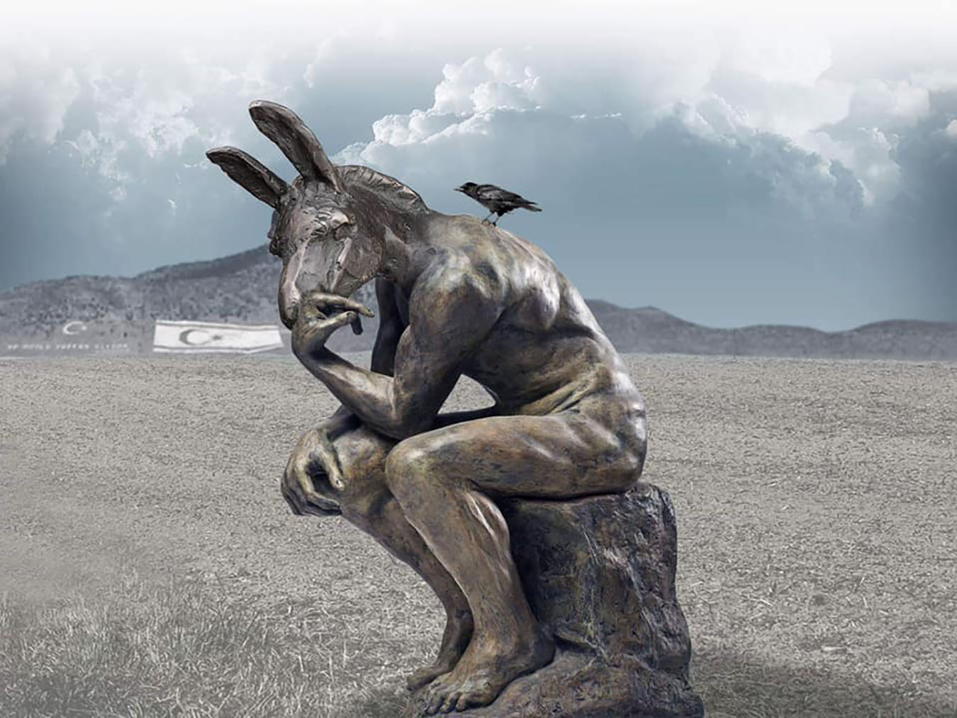 The donkey as symbol of the melancholic Cypriot. Courtesy of Senih Çavuþoðlu.