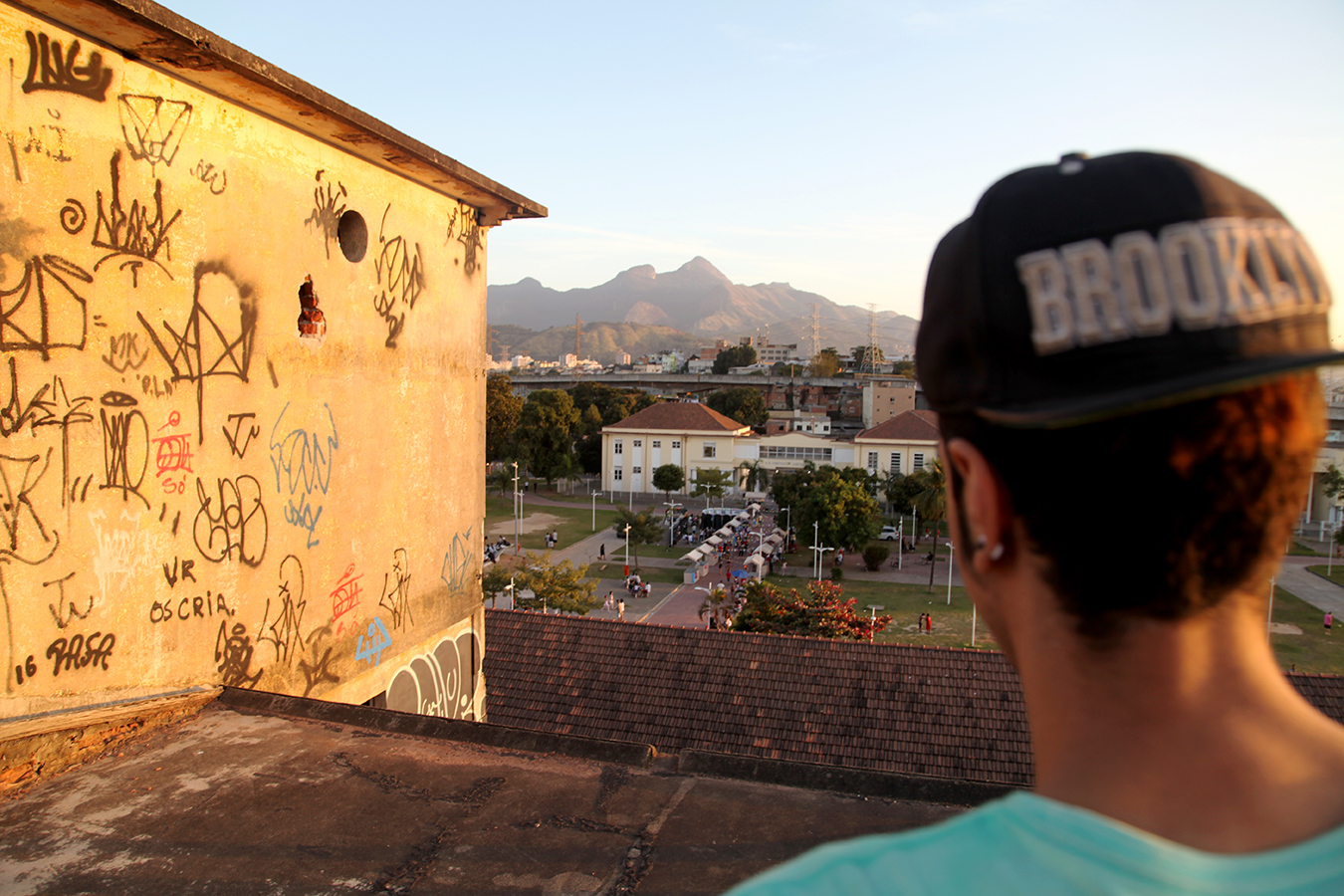 Overlooking Madeiros park and school. Photo by Benjamin Fogarty-Valenzuela.
