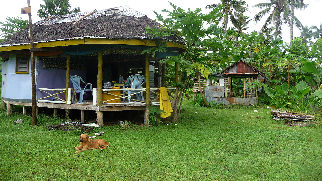 The house Tanu built at his plantation. Photo by Jessica Hardin.