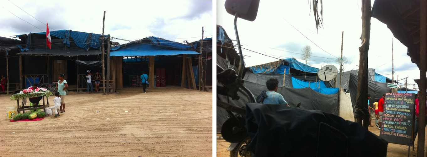 The Streets of an illegal Mining Town. Photos by Ruth Goldstein.