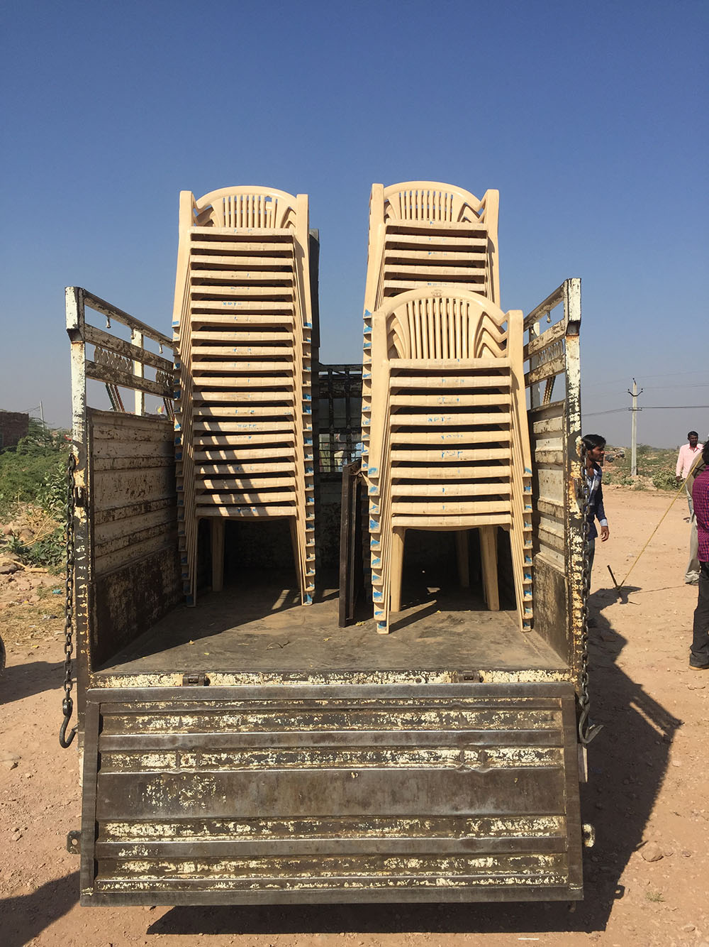 Chairs for the Study Tour in Jodhpur, 2016. Photo by Natasha Raheja.