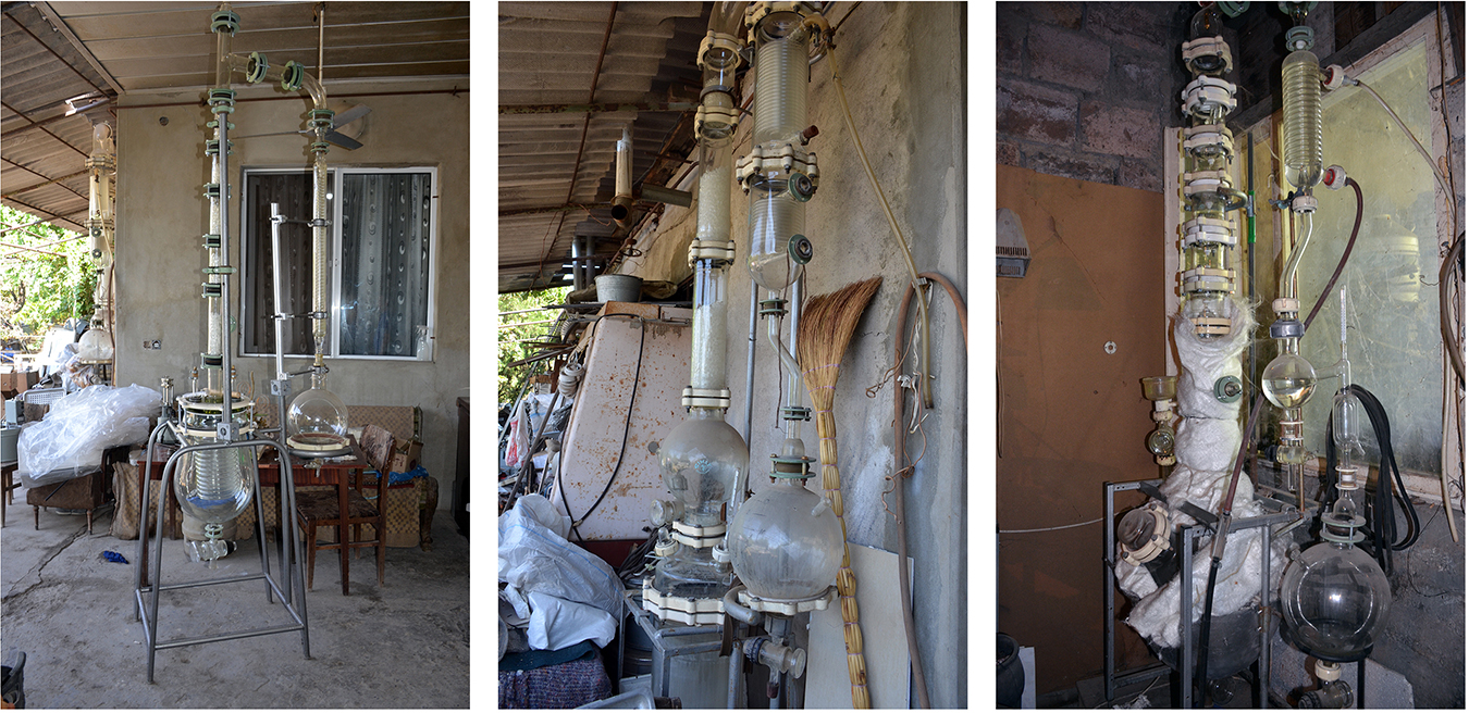 The Chemist’s distilleries. Photos by Lori Khatchadourian.