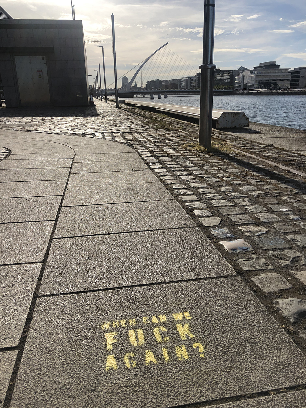 Stencil in Dublin, 2020. Photo by Thomas Strong.