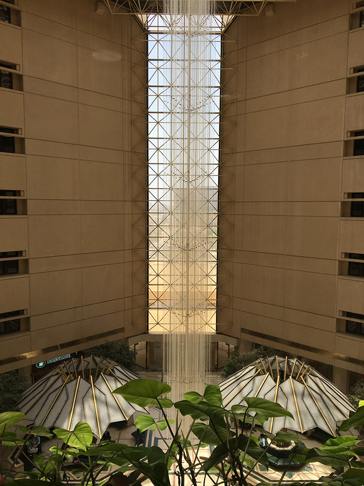 Inside the main lobby of the hospital in Jeddah, Saudi Arabia. Photo by Ashwak Sam Hauter.