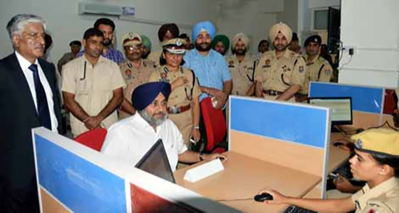 Sukhbir Singh Badal, Deputy Chief Minister of the Indian State of Punjab at the inauguration of the new Punjab Police Call Centre (Hindustan Times 2013b).