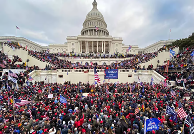 The invasion of the U.S. Capitol, January 6, 2021. Source: Anadolu Agency via Getty Images.