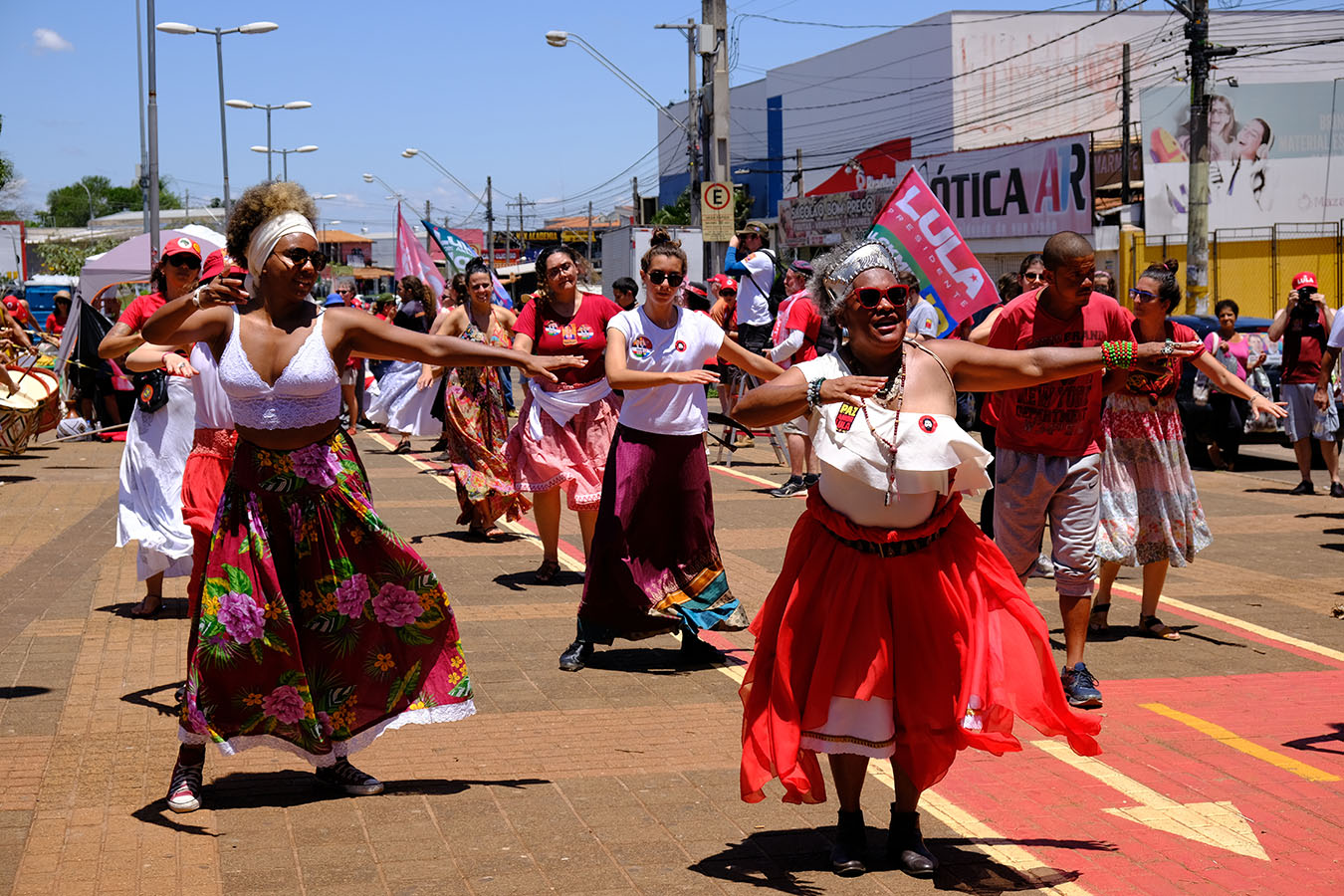 Images of Lula being performed during the campaign, in the Carna-Lula political manifestation in Campinas, Brazil. Photo by Mihai Andrei Leaha.