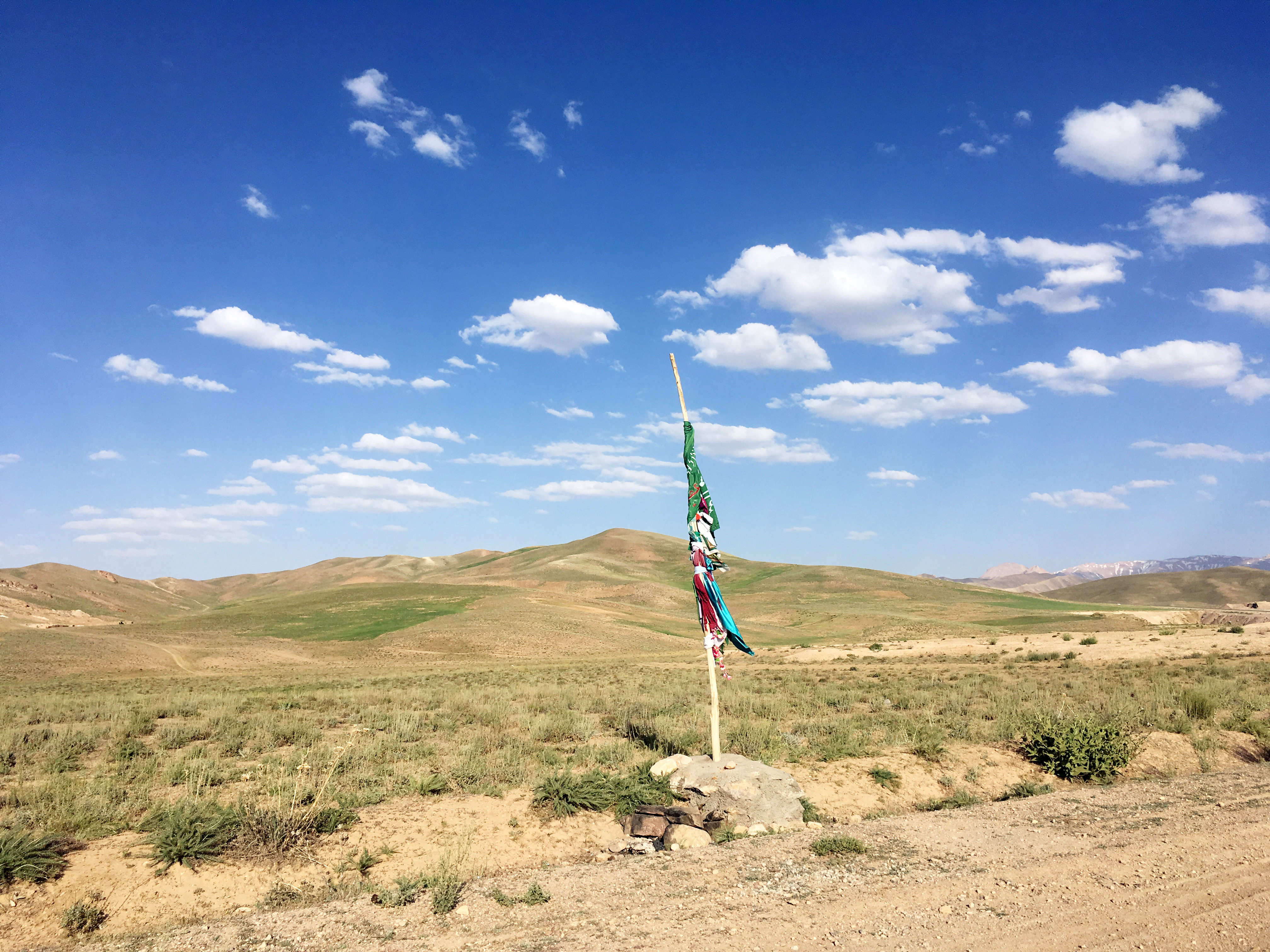 A roadside martyrdom site in Bamiyan.