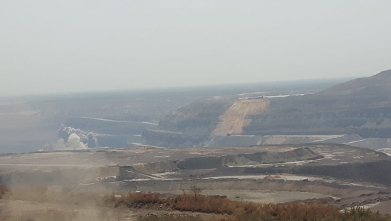 Ruined landscape at La Loma municipality.